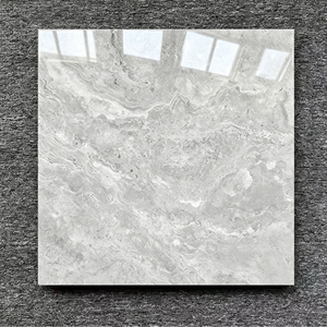 Carreaux Muraux et de Sol en Porcelaine Gris Poli Brillant pour Cuisine et Salle de Bain, Style <span class=keywords><strong>Espagnol</strong></span>, 40x40 400x400mm - Product Image 3