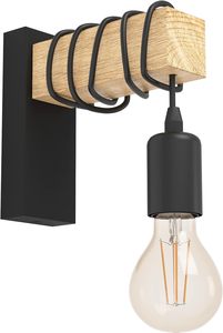 Applique murale vintage design industriel <span class=keywords><strong>en</strong></span> acier et bois dans des appliques murales - Product Image 3