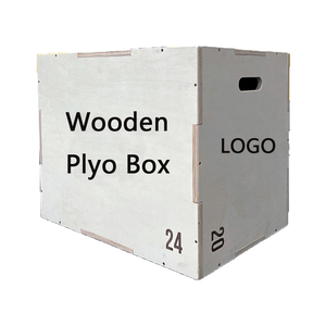 Wholesale High Quality Custom Logo Fitness Exercise Equipment <b>Strength</b> <b>Training</b> Wooden Boxes 3 in 1 Wood Plyo Jump Box - Product Image 4