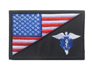 EE. UU. Bandera americana Rescate Bomberos Paramédico Médico Parche Bordado Suministros - Product Image 3