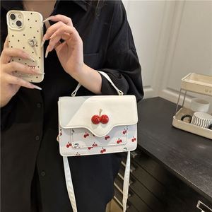 <b>Small</b> Fresh Cherry Printed Handbag Fashion Designer Style <b>Shoulder</b> <b>Bag</b> Versatile <b>Shoulder</b> <b>Bag</b> - Product Image 4