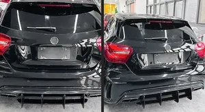 StarNav สำหรับ Mercedes Benz A Class W176 A45 AMG ชุดแต่งดิฟฟิวเซอร์กันชนหลัง ปี 2013 2015 2016 2017 2018 สำหรับรถยนต์แฮทช์แบค - Product Image 6