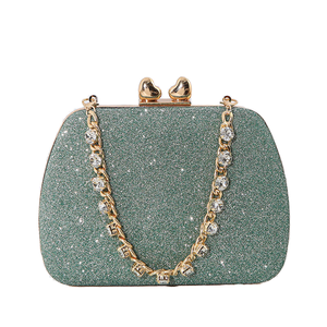 Sacs de soirée de luxe pour femmes, nouvelle collection, pochettes tendance, sacs de soirée scintillants en cristal et diamant, sacs en forme de coussin, commande en gros mixte prête à expédier - Product Image 2