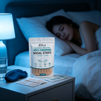 Bandes nasales magnétiques anti-ronflement résistantes à la transpiration, dispositif d'aide respiratoire pour améliorer le sommeil, personnalisation de marque privée prise en charge