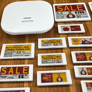 Kit de etiquetas electrónicas de 2.4 GHz, nuevos, de varios tamaños, para sistemas de estanterías de almacén, sistema ESL inalámbrico con wifi, etiqueta de tinta electrónica. - Product Image 2