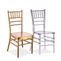 Fabricant avec 10 ans d'expérience, vente en gros de chaises Chiavari empilables en résine populaires pour les mariages