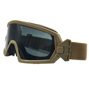 Lunettes tactiques avec verres gris anti-buée, anti-poussière, en polycarbonate, pour activités de plein air - Product Image 4