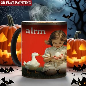 Mug à changement de couleur noir givré 11oz en céramique vierge pour sublimation - Product Image 6