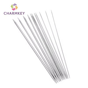 20cm 2-5.0MM Weave Chandail Aiguilles Kit Lisse En Acier Inoxydable Double Pointe Droite Aiguilles À Tricoter pour Chandail DIY Artisanat - Product Image 3
