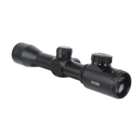 Lunette de Tir Optique 4x32EG avec Réticule Lumineux Rouge Vert, Viseur Télescopique Réglable pour la Chasse, avec Laser Tactique