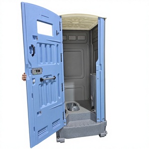 Toilettes portables en plastique durables, écologiques, pour usage extérieur, parc, design moderne, location de chantier, <span class=keywords><strong>prix</strong></span> économique - Product Image 1