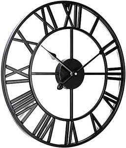 Modern Oversized <strong>Wall</strong> <strong>Clock</strong> Indoor Outdoor Garden Metal Accurate Silent Nordic Roman Numeral Iron <strong>Wall</strong> <strong>Clock</strong> - Product Image 2