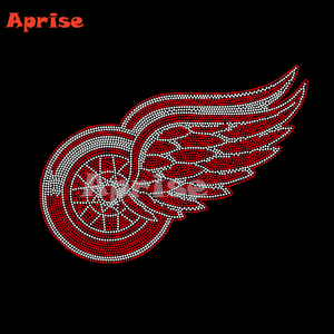 Motivo de Diamantes de Imitación Personalizado de los Equipos de Detroit, Adorno de Diamantes de Imitación para Pistola de Calor, Diseño de Diamantes de Imitación de los Red Wings para Planchar - Product Image 6