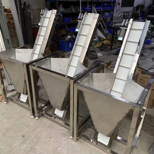 Büyük hazne kauçuk malzeme ile gıda sınıfı paslanmaz çelik eğimli konveyör bant - Product Image 2