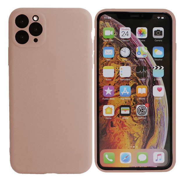 Fine Hole Matte TPU Candy Color Phone Case for iPhone Series Shockproof for iPhone Protective 11 Back Cover