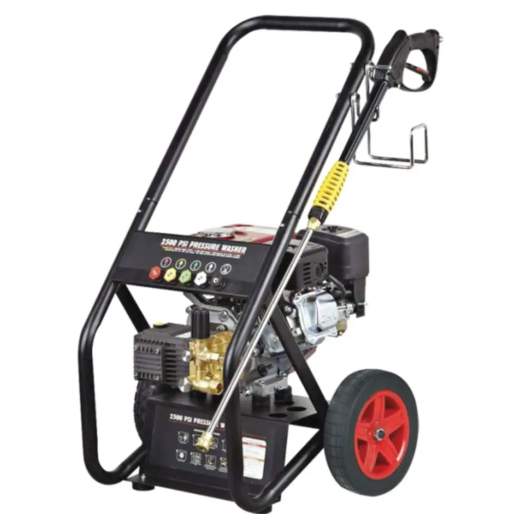 เครื่องทำความสะอาดพลังงานอุตสาหกรรม6.5hp เครื่องซักผ้าความดันเบนซิน2200psi เครื่องฉีดน้ำแรงดันสูง