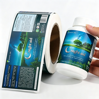 Étiquette autocollante en rouleau pour compléments alimentaires ECO, pour extraits naturels et produits botaniques