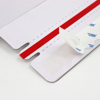 Boîte en carton ondulé biodégradable sans colle, boîte d'expédition à fermeture éclair, boîte d'expédition auto-adhésive sans adhésif pour emballage express