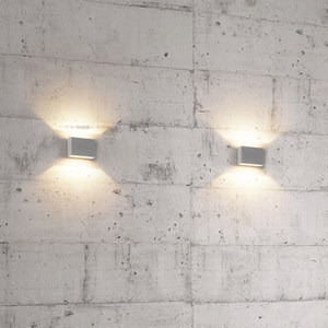 โคมไฟติดผนังภายนอกกันน้ำ IP54 ขนาด 8.2 ซม. สแตนเลสสตีล LED ส่องขึ้นลง สำหรับระเบียง - Product Image 3