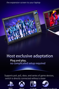 Nouvel écran <span class=keywords><strong>portable</strong></span> IPS 1080P haute luminosité 2026 pour ordinateur <span class=keywords><strong>portable</strong></span>, Plug & Play, extension double moniteur Type C pour ordinateurs portables de 19 à 24 pouces - Product Image 4
