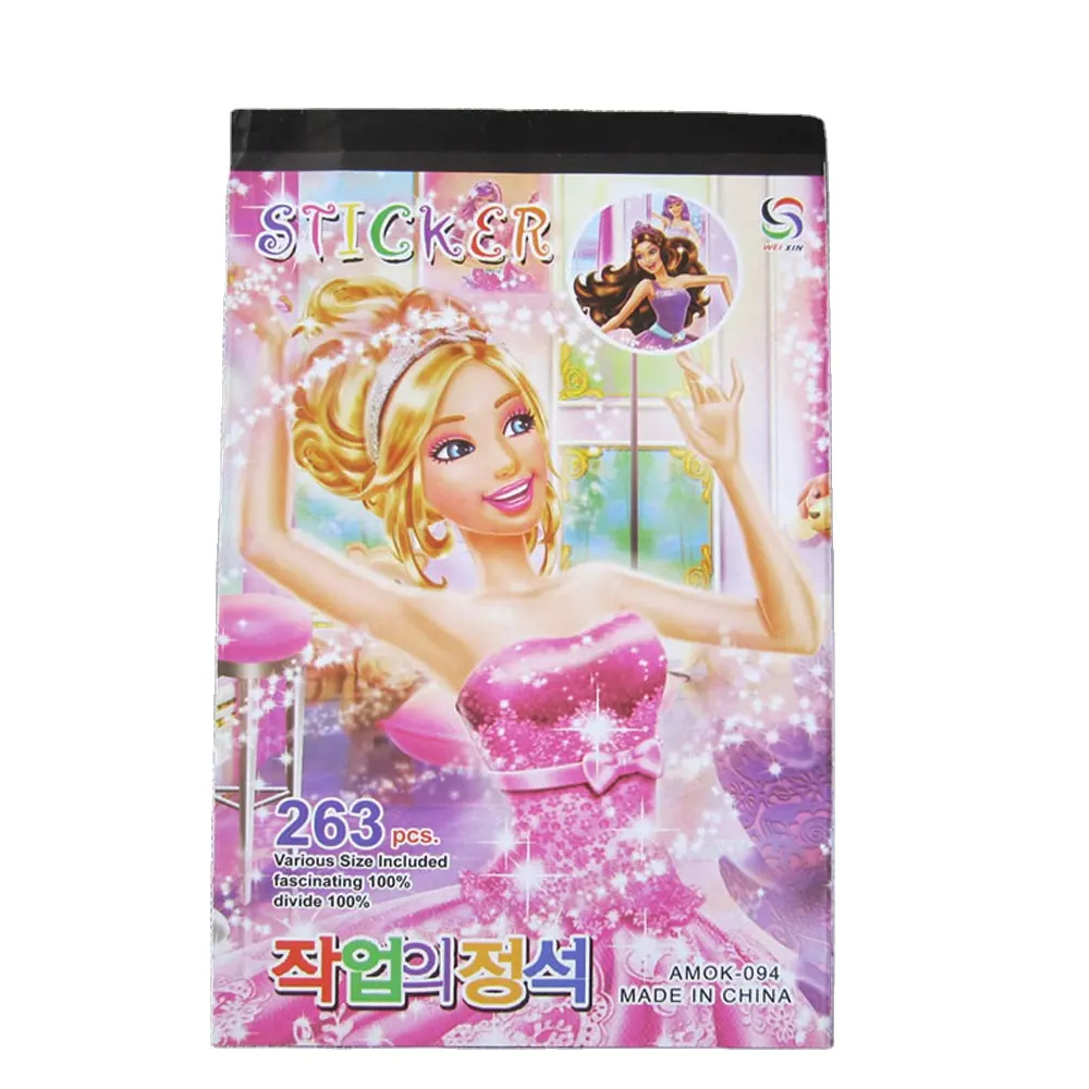 2020 New Easy Peel Off Sticker Princess sticker for girls sticker book