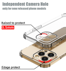 1.5mm tpu सॉफ्ट फोन के लिए लक्जरी मोबाइल फोन को कवर करता है रेड मी 8 ए नोट 8 10 प्राइम बैक पारदर्शी कवर - Product Image 6