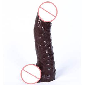 Juguete Sexual Insertable <span class=keywords><strong>de</strong></span> 7.87 Pulgadas, Dildo Grande y Realista <span class=keywords><strong>de</strong></span> Silicona Negra para Mujer, Pene Artificial Africano XXL - Product Image 2