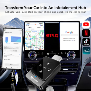 Adaptador de Pantalla USB-C Inalámbrico 4 en 1 Koogold con CarPlay y Android Auto, Control Remoto GPS para Netflix, TikTok, <span class=keywords><strong>Amazon</strong></span> <span class=keywords><strong>Prime</strong></span> <span class=keywords><strong>Video</strong></span> - Product Image 6