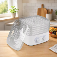 Huis 5-laags PS Bakjes Fruitdroogmachine MINI Voedseldroger 250W
