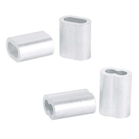 Pince de câble en aluminium pour câble métallique, à trou unique, ovale, à double trou, à trou rond, zinguée, pour protection de câble, Carton YC-0000