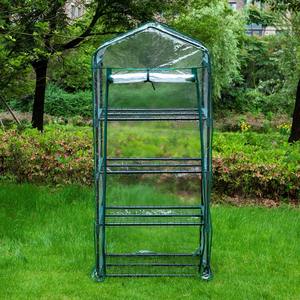 3 livelli facile installazione impermeabile <span class=keywords><strong>casa</strong></span> Walk-in serra all'aperto giardino portatile giardinaggio serra verde - Product Image 6