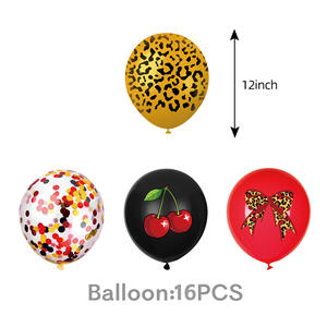 Guirnalda de Globos con Tema de Leopardo y Cereza, Decoración para Pastel en Espiral, Decoraciones para Fiesta de Cumpleaños de Leopardo y Cereza, Artículos para Fiesta de Leopardo - Product Image 4