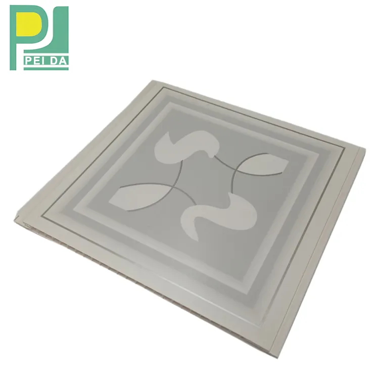 Venta caliente impermeable de PVC paneles decorativos hoja de techo