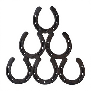 Best Selling Cast Iron Wall <b>Plaque</b> OEM ODM Customized Unique Horse Shoe Solid Wall Accessories <b>Plaque</b> Home Decor - Product Image 1