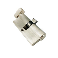 Cylindre de serrure rotatif en laiton de haute qualité et sécurité GS avec finition satinée/polie/PVD 3,2x7cm pour portes de salle de bain