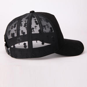 도매 개인화 된 사용자 정의 로고 5 패널 메쉬 야구 모자 남성 여성을위한 자수 트럭 운전사 모자 - Product Image 4