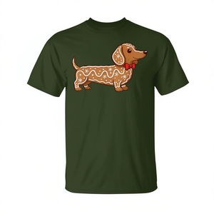 Camiseta con diseño de galleta de jengibre navideña para amantes de los perros - Product Image 2