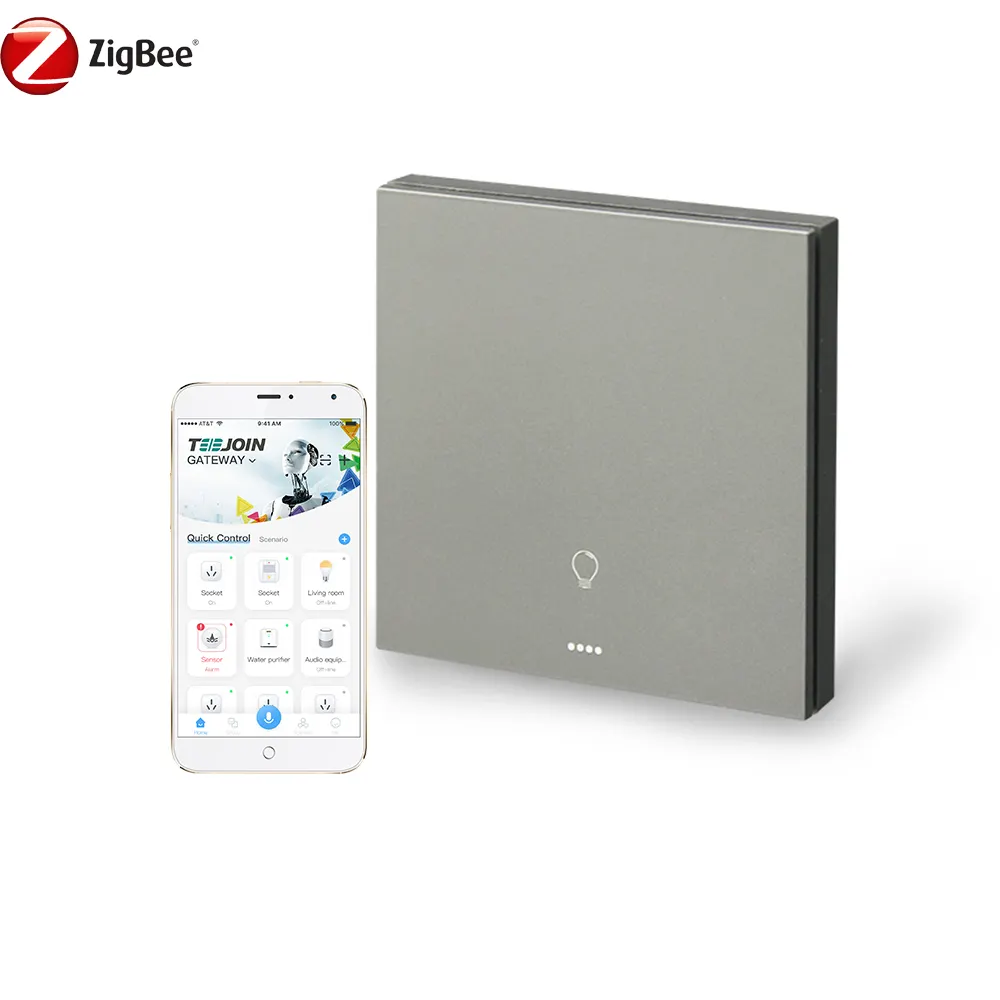 Zigbee Smart Home Wife Light Switches Alexa Smart Switch 10A With Google'S Assistant For Homes