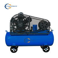 LINGYUE 150L Compresseur d'air à piston haute pression portable et silencieux 380V Moteur Lubrification du moteur Composant du noyau refroidi par air