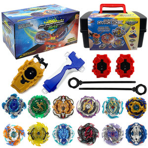 HS TOY Confezione da 12 Mini Trottole Burst in Plastica Giocattolo per Bambini con Scatola Portaoggetti Vendita all'Ingrosso - Product Image 1