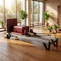 Machine de Pilates Reformer en alliage d'aluminium blanc de haute qualité, durable, réglable, portable, multifonctionnelle, garantie 5 ans