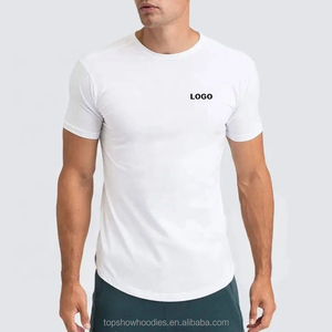 OEM Manufacture Custom umwelt freundliche leere Bambus T-Shirt 250gsm Baumwolle Blank Gym Sport Männer Hanf Bio-Baumwolle T-Shirt - Product Image 3