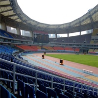 Structure de toit de stade en membrane tendue PVDF sur mesure, grande portée, imperméable, résistante aux UV, pour sites sportifs