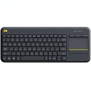 Logitech K400 प्लस वायरलेस टच कीबोर्ड Touchpad के साथ पीसी लैपटॉप एंड्रॉयड स्मार्ट टीवी HTPC के लिए घरेलू कार्यालय गेमिंग कीबोर्ड