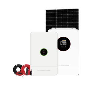 Sistema de Almacenamiento de Energía Solar Híbrido de 5.5KW, Kit Completo con Controlador MPPT, Batería de Iones de Litio, Montaje BIPV para Uso en Interiores y Exteriores - Product Image 1
