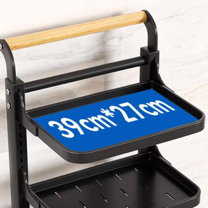 פלדה מתכווננת מדפים אחסון מטבח מדפי אחסון מטבח מדפי אחסון - Product Image 4