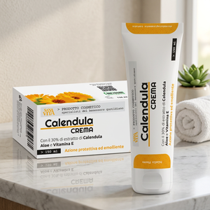 Crème à la Calendula de la marque italienne Sanavita 150ml Tube en plastique pour les irritations et rougeurs de la peau du corps - Pour les distributeurs - Product Image 3
