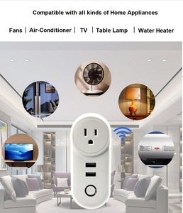 AC100-240V tuya 2.4GHz thông minh Wifi ổ cắm pháp phiên bản với USB cổng sạc - Product Image 3