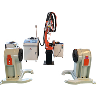 Station de soudage laser orbital robotisée automatique, soudeuse robotisée à fibre laser Raycus pour soudure circonférentielle de tuyaux métalliques
