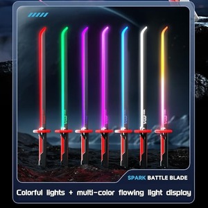 Espada de Juguete LED de Neón con Sonido y Niebla, Recargable por Tipo-C, Cuchilla Ninja Brillante para Niños y Adultos, Juguetes para Cosplay - Product Image 5